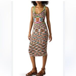 Steve Madden Multicolor Knit Midi Skirt Reyna Knit Midi Dress S